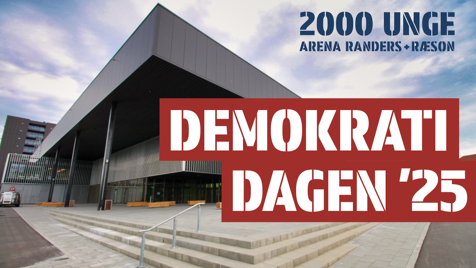 Premiere mandag 10. november: 2000 gymnasieelever sætter dagsordenen for politikerne til Demokratidagen med Arena Randers og RÆSON