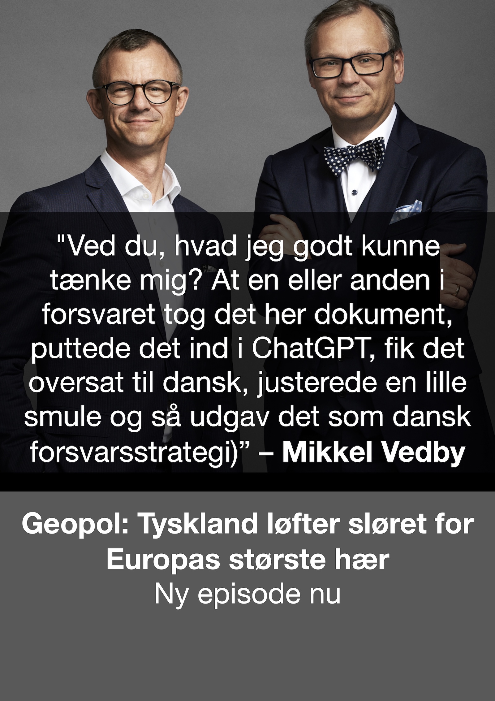 Ny episode af Geopol ude nu: Tyskland løfter sløret for Europas største hær